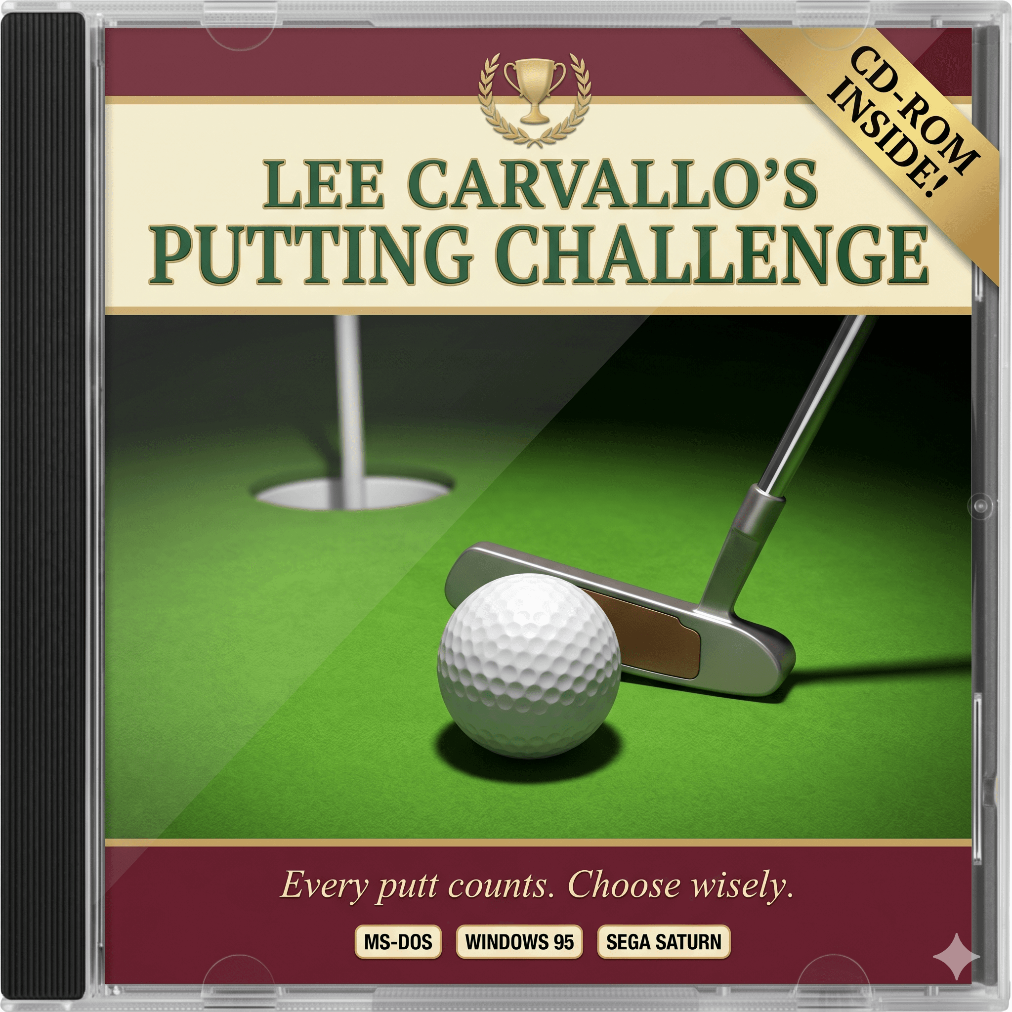 Lee Carvallo's Putting Challenge — jewel case front